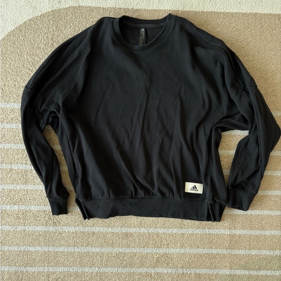 Adidas Maternity Black Crewneck Sweater Small - Picture 10 of 15